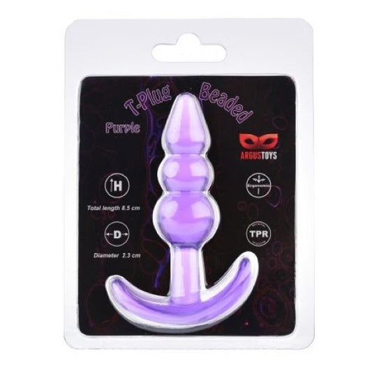 T plug beaded purple