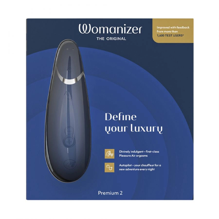 WOMANIZER Premium 2 Blue – Luksuzni stimulator klitorisa