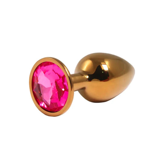 Anal butt plug metal Gold S